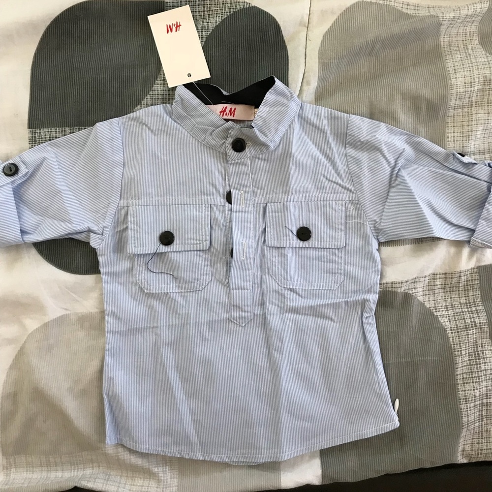 H&M Button Shirt for boys size 2T New